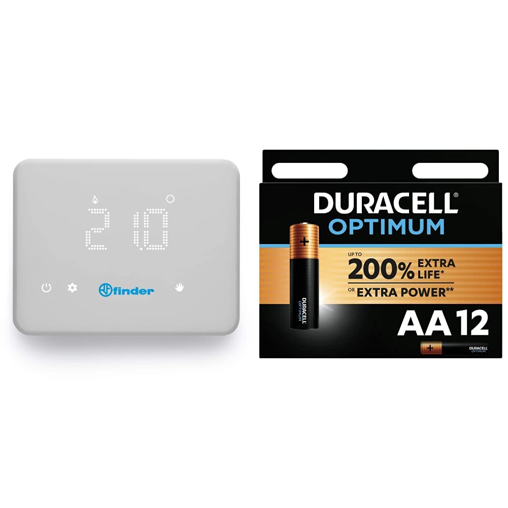 Cronotermostato WiFi Finder BLISS - Programmabile Da App, Controllo Vocale, Geofencing, Bianco
