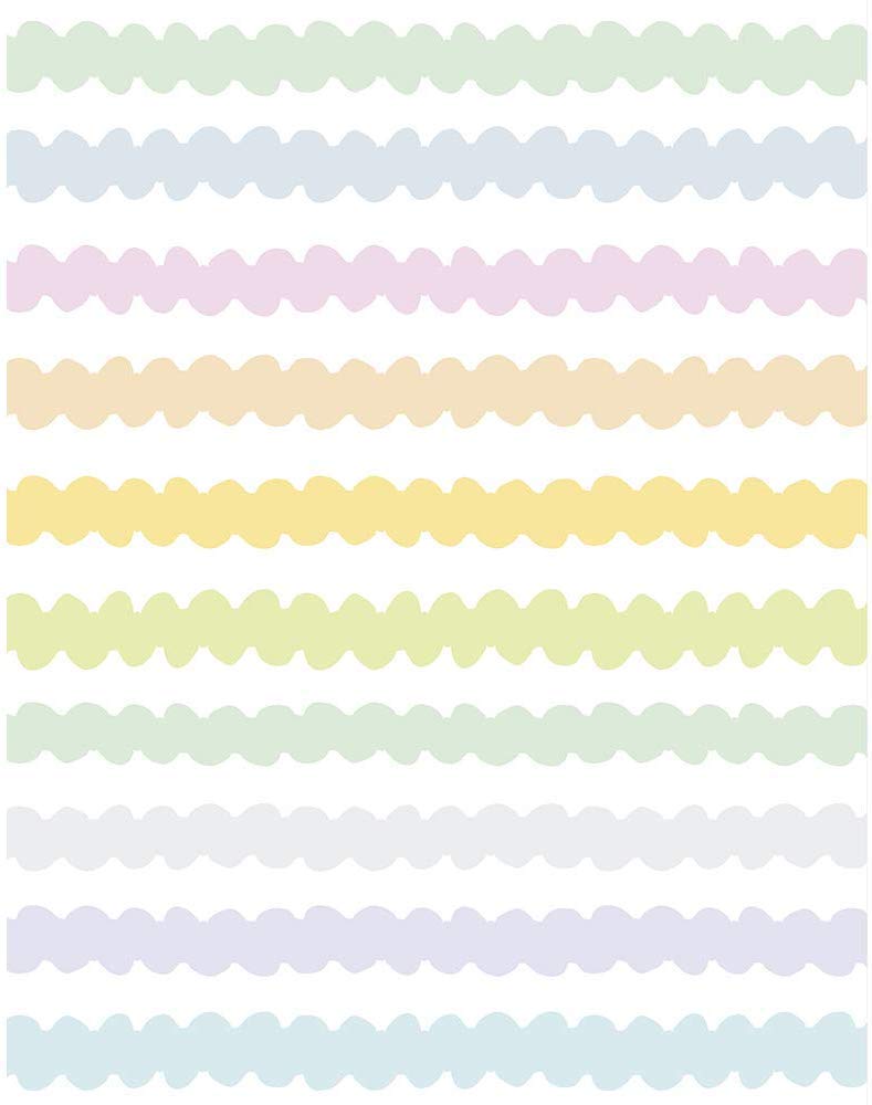Tappeto per bambini a righe colorate per camere in PVC, varie misure, tappeto in PVC, pavimento vinilico, decorazione per la casa, pavimento Sintasol, pavimento di protezione per bambini 95x200cm