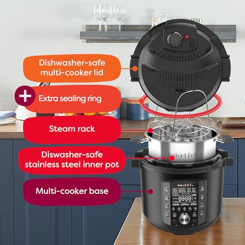 Image of Instant Pot Pro 10-in-1 Pressure Cooker, Slow Cooker, Rice /Grain Cooker, Steamer, Saute, Sous Vide, Yogurt Maker, Sterilizer, and Warmer, Includes App With Over 800 Recipes, Black, 6 Quart