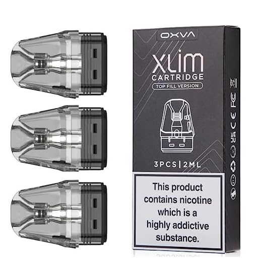 Oxva Xlim Pods 0.6 for Oxva Xlim Pro 2 Vape Pods Xlim Pro Pods Pod Vape Compatible with Oxva Xlim Pro Kit Refillable Vape Pod E Cigarette Xlim Pro 3 Topfill Pod Xlim Go 2ml No Nicotine 3 Pack 0.6ohms