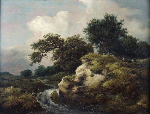 Tableau Impressions d'art Mural de Prestige Ruisdael Cascade 60x90cm