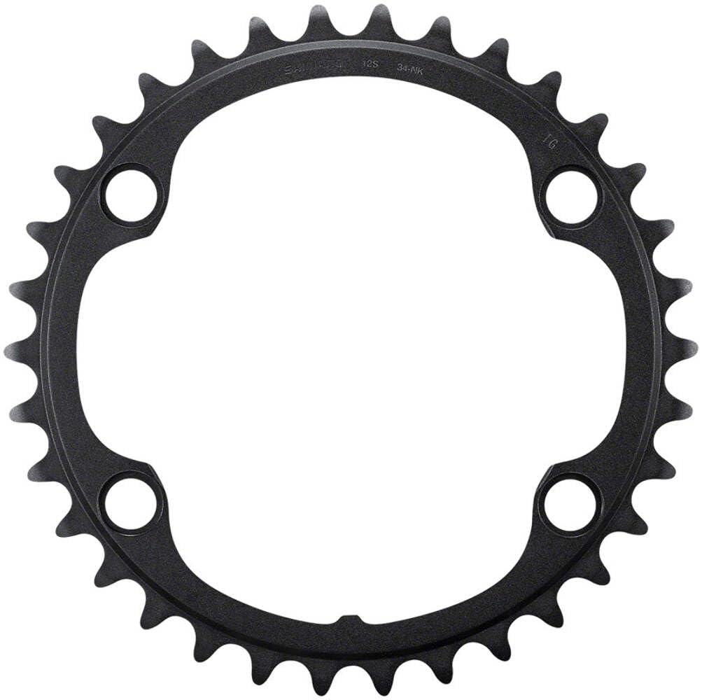 SHIMANO Ultegra FC-R8100 12-Speed Chainring - 34t, Asymmetric 110 BCD, Black, NK