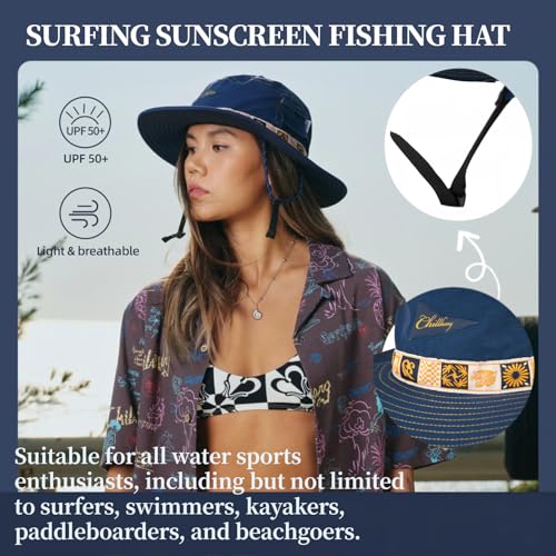 Sombrero estilo pescador color bloque para mujer miniatura 4