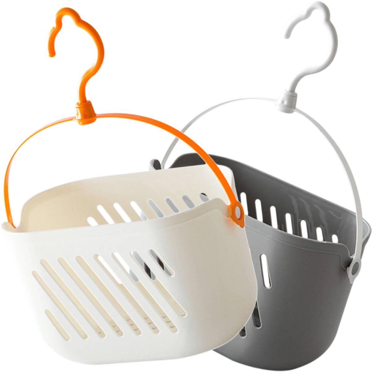 Cesta colgante para pared KICHOUSE con drenaje para cocina y baño en gris y blanco