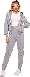 Conjunto Moletom Feminino com Capuz e Calça Jogger – Roupa de Frio Casual Confortável para Inverno, Academia, Viagem e Dia a Dia Con-0020