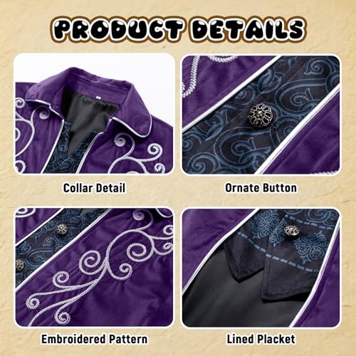 Image of Kids Medieval Steampunk Jacket Boys Victorian Renaissance Tailcoat