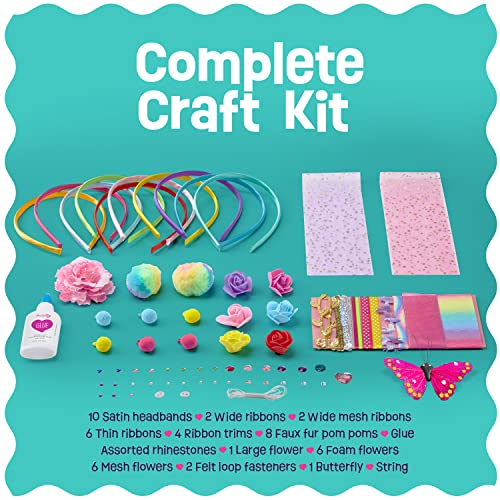 Pretty Me PM=HDBNDS Headband Making Kit For Girls - Make Your Own Fashion Headbands For Kids - Diy Hair Accessories Set - Arts & Crafts Easter Gift For Ages 5-12 Year Old Girl thumb #1