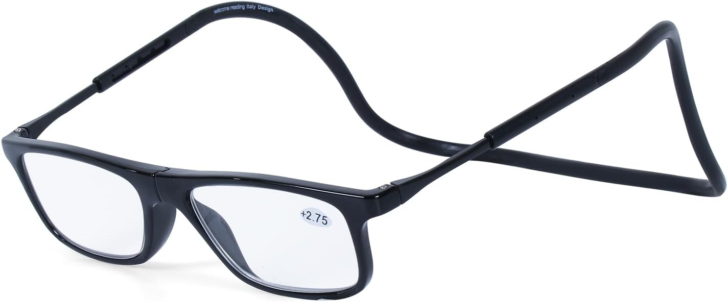 AEC Easyflex2 Reading Glasses With Magnetic Link Bridge Suitable For Near Vision | Rests Perfectly On Your Neck Portable Light Frame