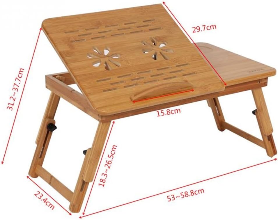1Pc Adjustable Desk Shelf Dormitory Bed Laptop Stand Two Flowers Book Reading Lap Rack image 2