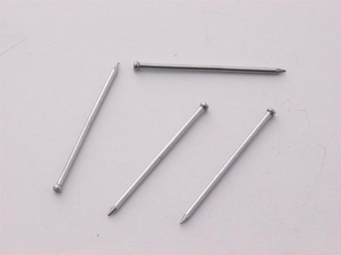 Chall Bright Steel Moulding Pins (Veneer) 25mm 30g - 11006