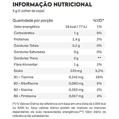 Nutritional Yeast Bacon Free Levedura Nutricional Tempero Natural 120g - Puravida