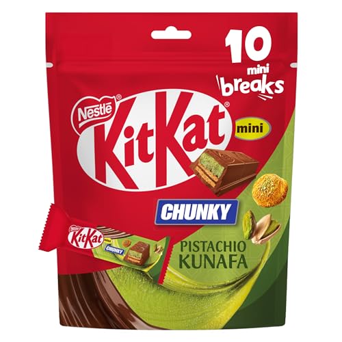 KitKat Chunky in Pistachio Kunafa Chocolate Bag (166g)