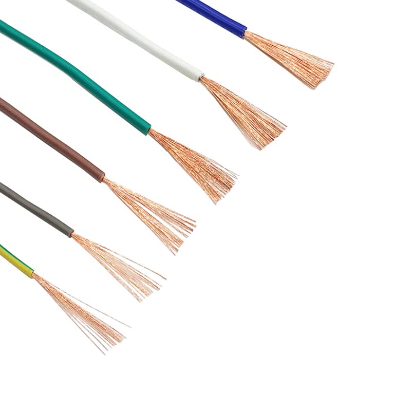 Cable electrónico para autocaravana, 100 metros/lote, 22/20 AWG, monohebra, multihilo, cobre puro, PVC, ignífugo, alambre flexible, línea LED, bricolaje (Size: White 100m, Color: 20 AWG)