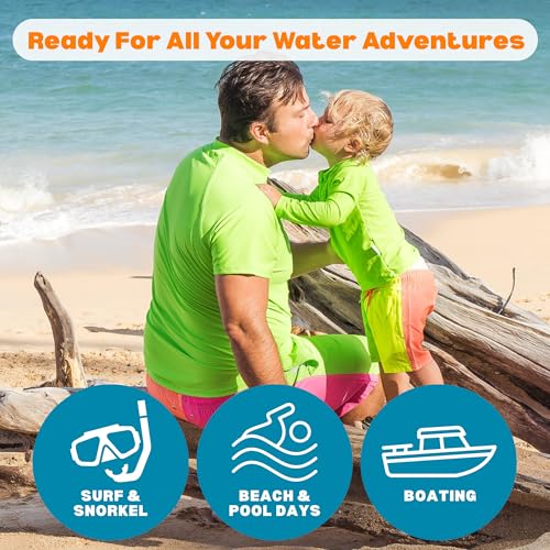 Image of SwimZip Boys' Long Sleeve Rash Guard & Swim Shorts Set - UPF 50+ Sun Protection