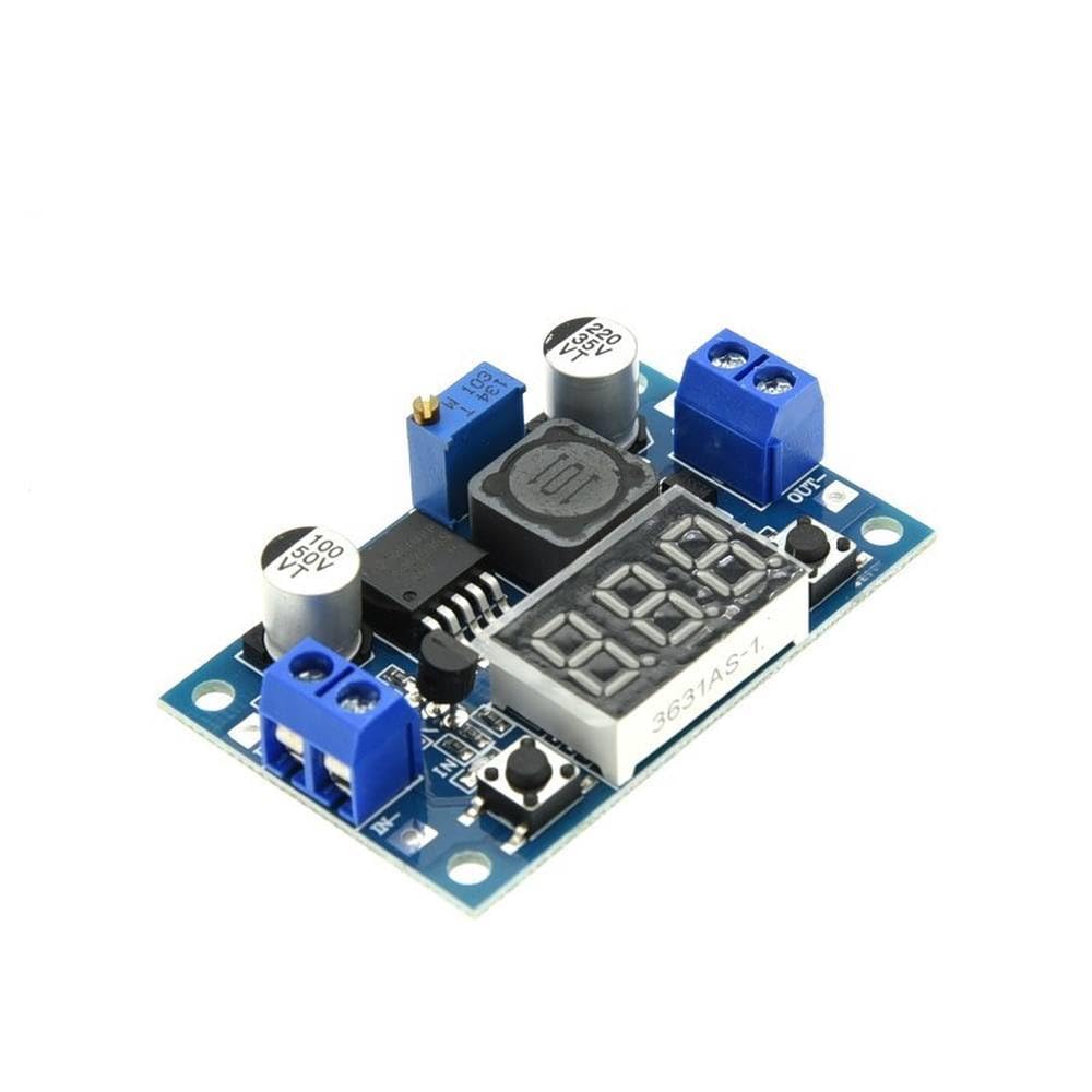 LM2596S Step-Down Module DC-DC Adjustable Voltage Regulator Power Supply Module with Digital Display