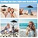 Phone Umbrella - Anti-Glare Sun Shade, Phone Umbrella for Sun iPhone, Clip On umbrella for phone sun shade, Protects from Sunlight and Glare, Outdoor Activities, Universal Fit for All Smartphones (Black)