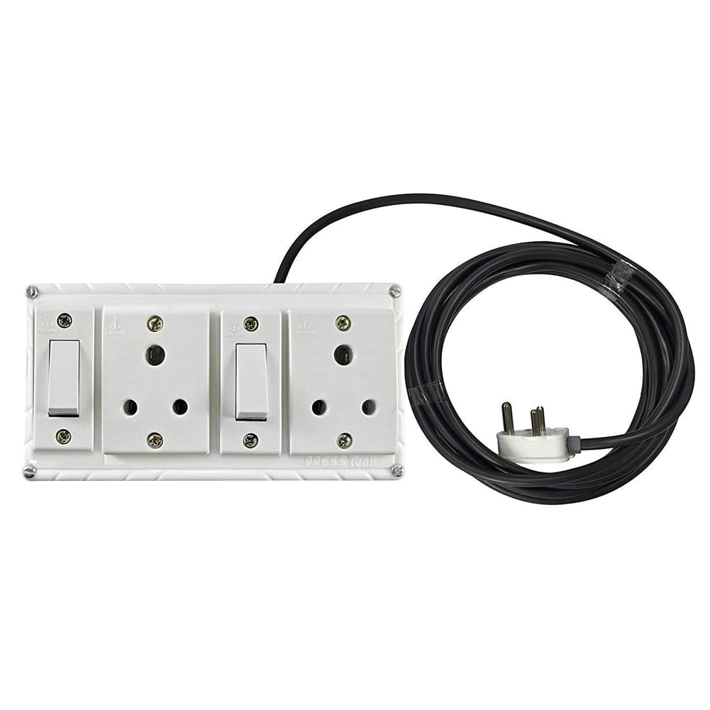 Anchor PVC Multi Outlet Extension Board with 2 Socket and Individual Switch for Multiple Electrical Appliances (3 Meter Cable)-picture-10