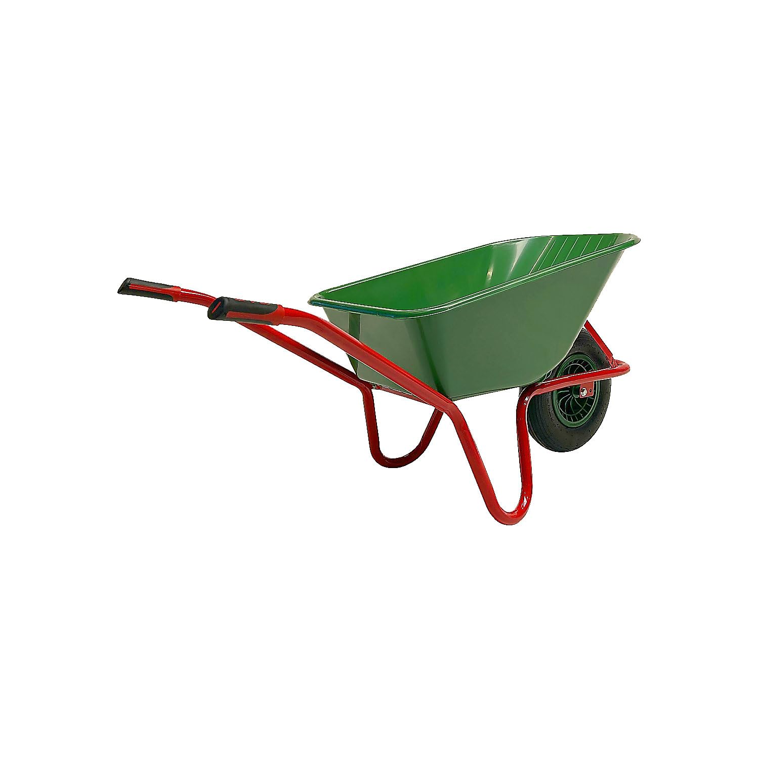 kaiserkraft | Kompaktkarre | Mit Kunststoff-Mulde, grün, LxB 1600 x 580 mm, 100 l