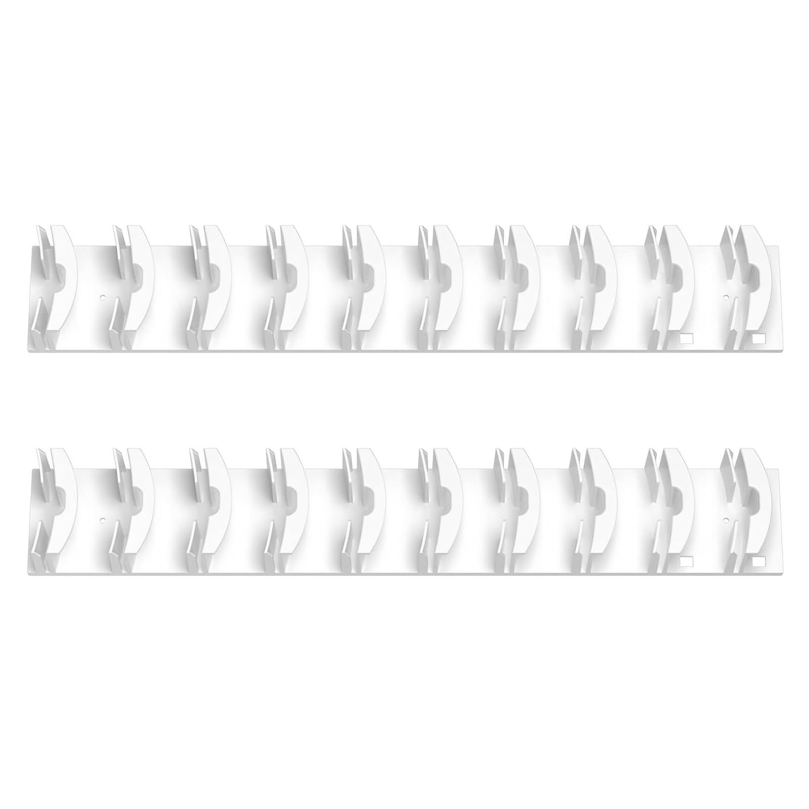 Carotoe White 2Pcs Baseball Caps Rack Wall Mounted Hat Storage Organizers For Home Display Closet Organization Supplies Closet Hat Organization