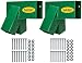Safe-KidzTM Wooden Swing Set Brackets :: Set of 2 Steel Swing Braces & Hardware & Instructions, Green