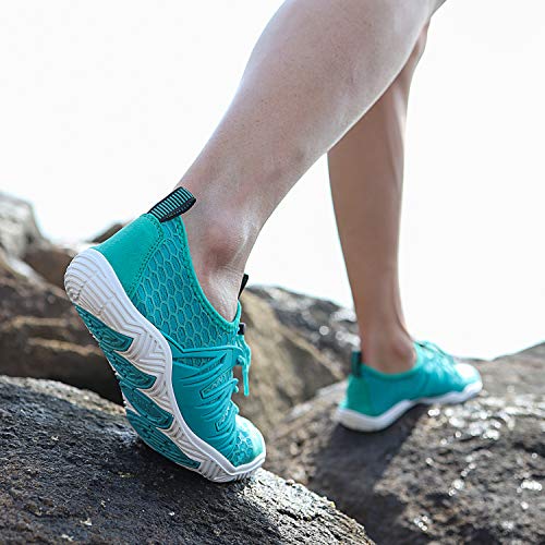 Image of MAYZERO Water Shoes Men Women Swim Surf Shoes Beach Pool Shoes Wide Toe Hiking Aqua Shoes Winter House Slippers