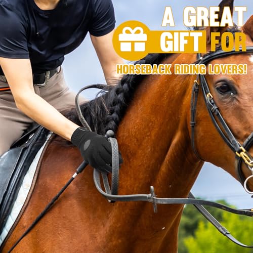 HANDLANDY Horse Riding Gloves Mens Women, Equestrian Horseback Riding Glove - Image 3