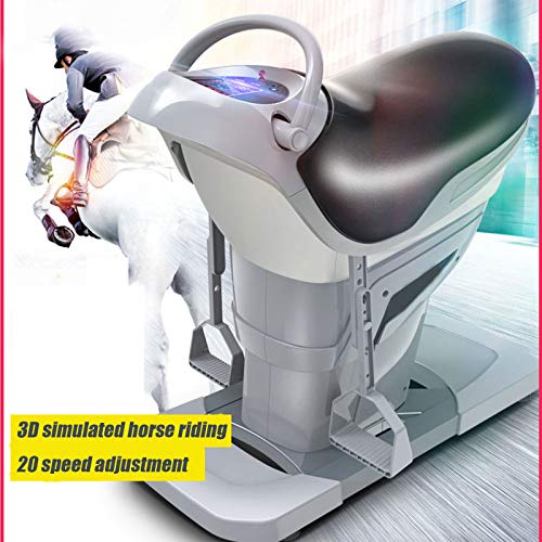 Image of Electric Horse Riding Machine Home Fitness Equipment Fat Burning and Shaping Horse Riding Aerobic Weight Loss Artifact,Gray (Gray )