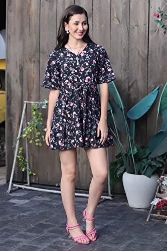 Image of Leriya Fashion Western Dresses for Women |A-Line Knee-Length Dress | Indo Western Dress for Women| Short Dress