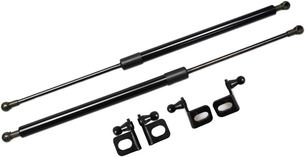 TSUBASA Lift Supports Struts for Honda Civic Type R (FK8) 2017-2021 Front Bonnet Hood Modify Carbon Fiber Gas Charged Shock Dampers Spring Bar (2 PCS) (Normal Black)