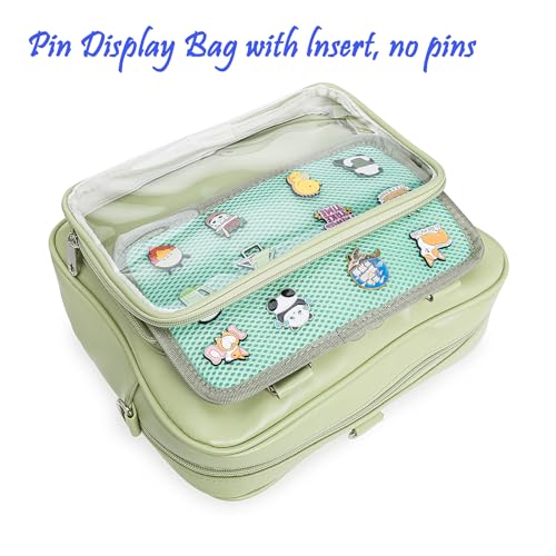 Ita Bag Crossbody Handbags Kawaii Shoulder Purse Square Backpack with Insert Anime Pins Display