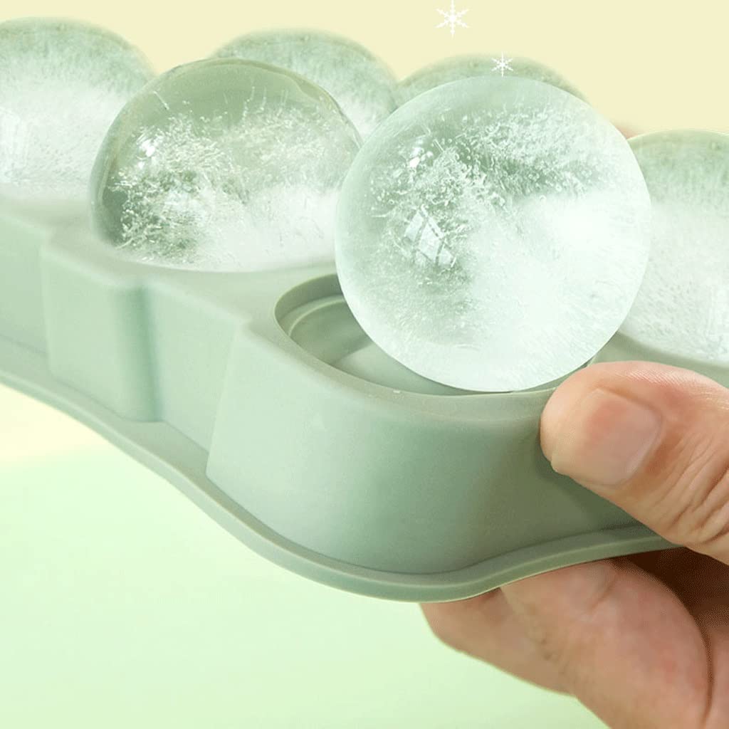 RJJ Bola grande hecha de molde de hielo congelado Modelo de bandeja de hielo Cubo de hielo Bebida de té de leche comercial Spherical