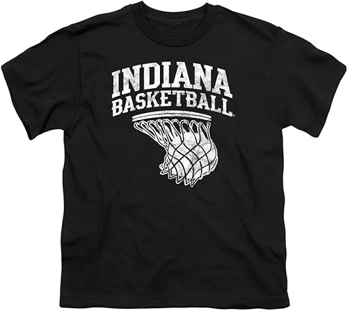 Miniatura 6 de Camiseta oficial de baloncesto de la Universidad de Indiana para niños y niñas Athletic Heather,Negro -,Carbón