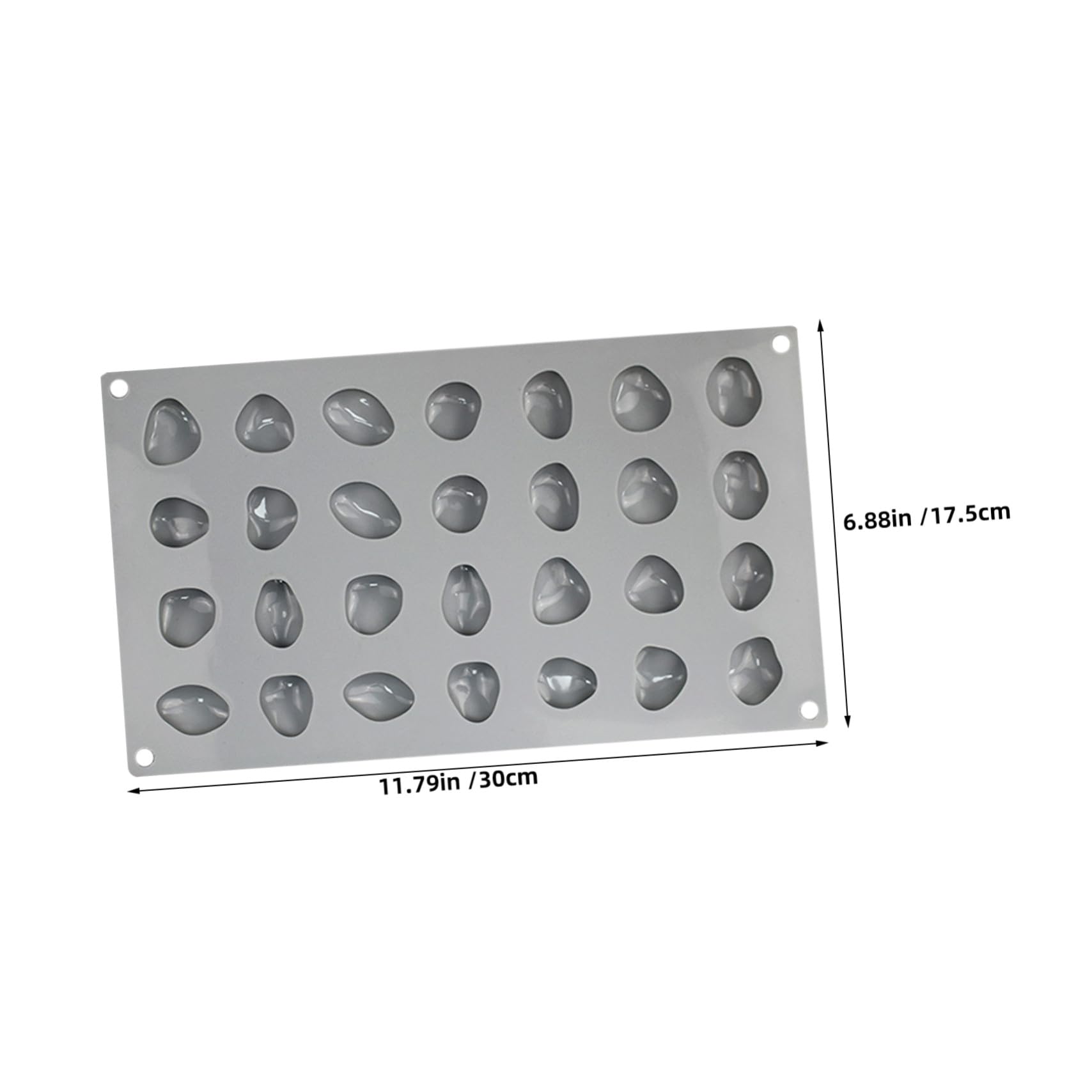 TOYANDONA 2pezzi Stampo in Silicone Per Cioccolatini Forma Di Pietra Cavità Antiaderenti Per Caramelle Al Cioccolato Gelatina Cubetti Di Ghiaccio e Dolcetti