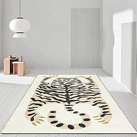 Alfombra ZYUN con Estampado de Pintura de Tigre Cover