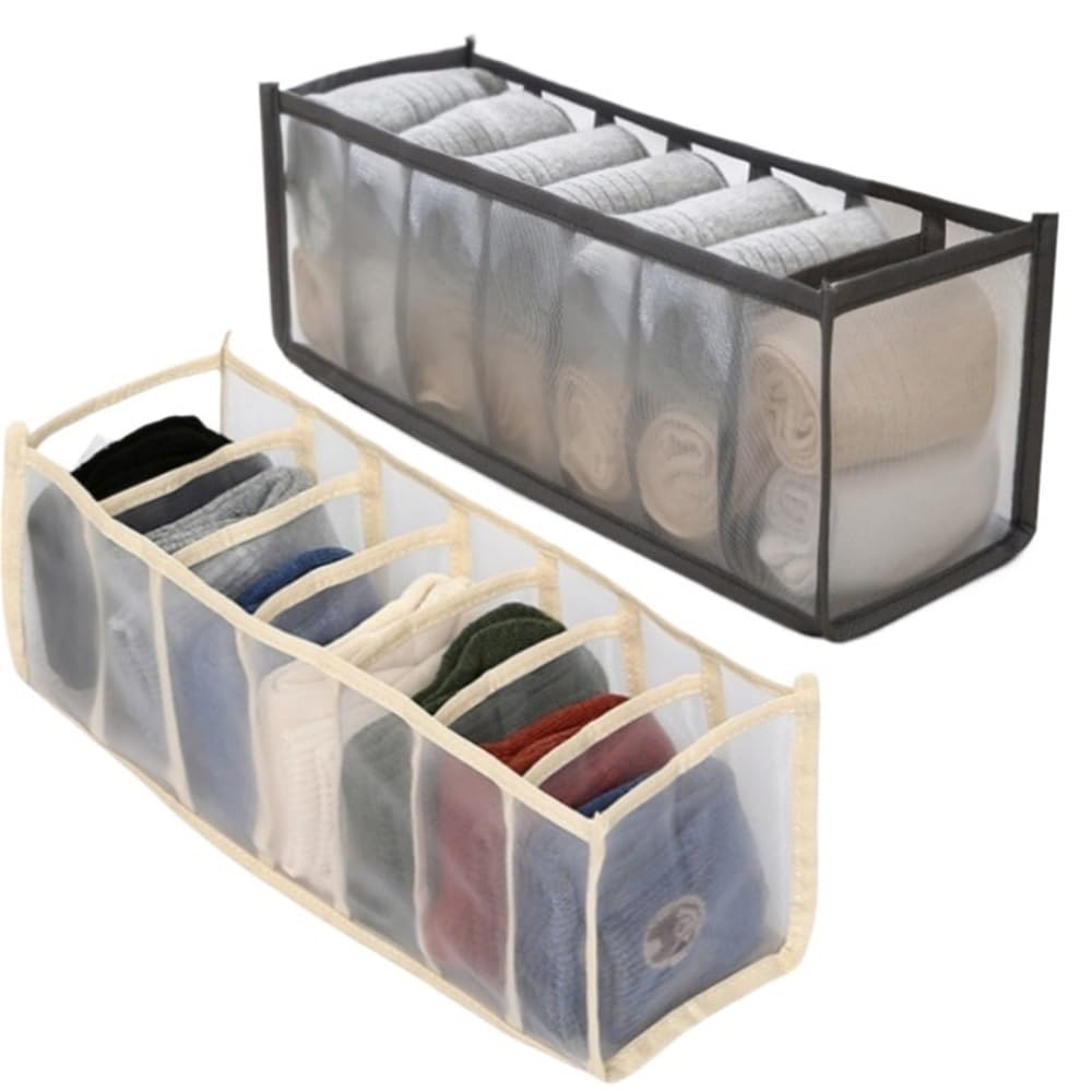 Boîte de rangement pour sous-vêtements, chaussettes et soutiens-gorge : solution robuste et haut de gamme à plusieurs niveaux pour organiser vos vêtements au quotidien. Séparateurs de placard ave