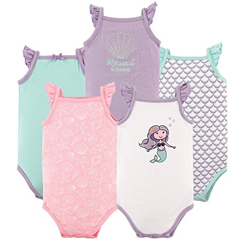 Image of Hudson Baby Unisex Baby Cotton Sleeveless Bodysuits