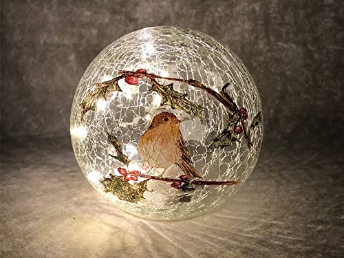 Festive Productions Robin Crackle Ball - Bola (15 cm de diámetro)