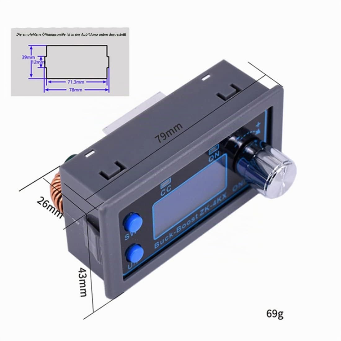 DC DC Buck Boost Converter CC CV 0,5-30 V 4 A 5 V 6 V 12 V 24 V Leistungsmodul Einstellbares Geregeltes Labornetzteil, 500292216