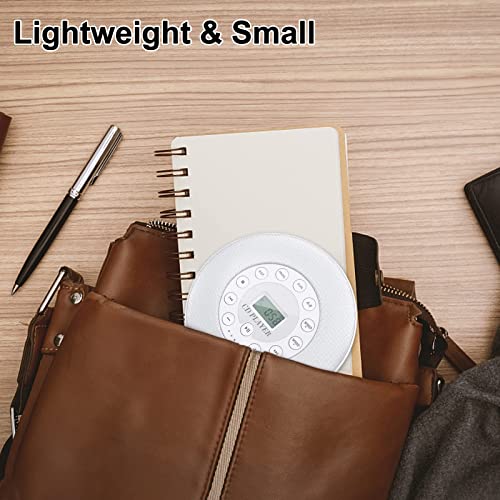 Wokalon Cd Player Portable With Radio, Small Personal Portable Cd Player With Headphones Speakers,Rechargeable Discman Kpop Music Compact Cd Players For Kids Home Car,2000Mah,Anti-Skip(White) #TOP6