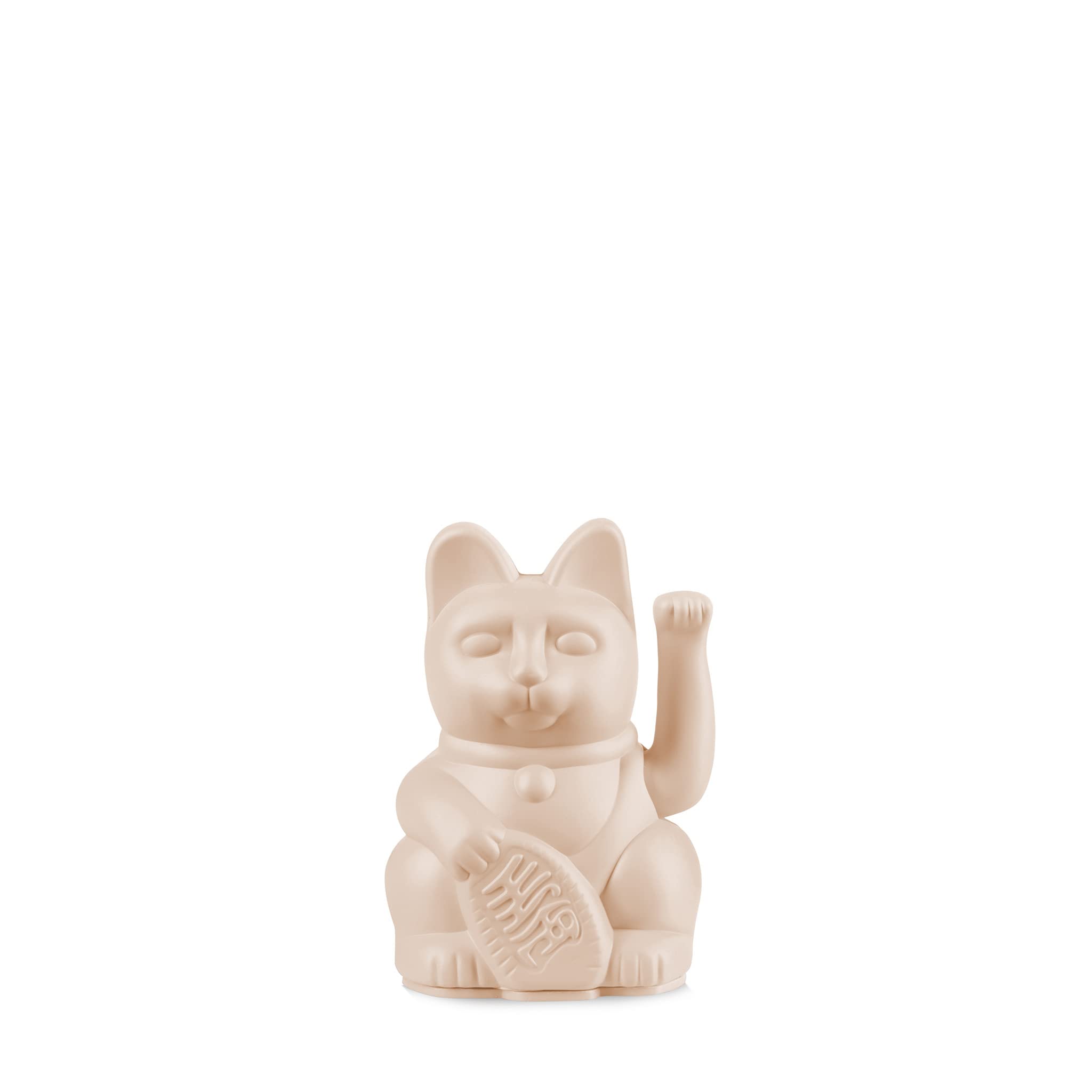 DONKEY Lucky Cat Mini Ocher Japanese Lucky Charm Waving Cat in Ochre, 9.8 cm High