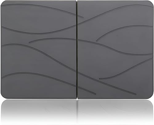 Tapete de baño de piedra, súper absorbente, de secado rápido, tierra de diatomeas con olor, plegable, antideslizante y fácil de limpiar para baño,