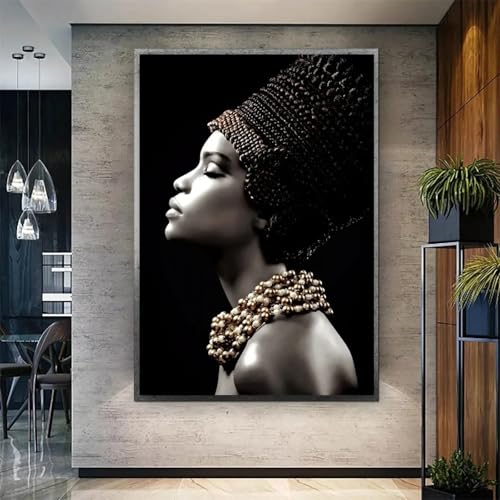 Art mural noir de prestige avec impression sur toile d'art esthétique et durable