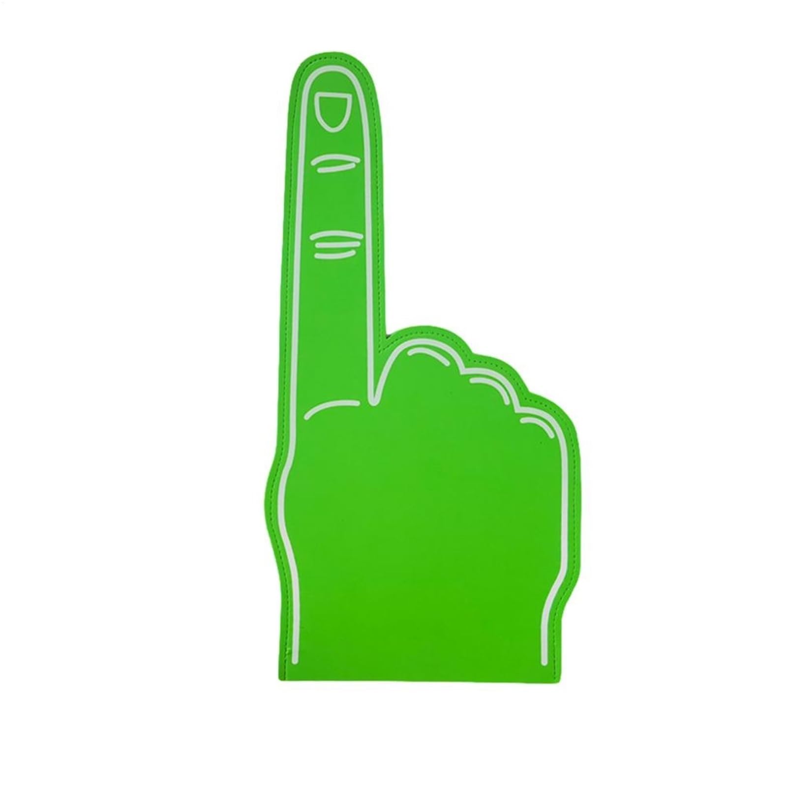6pcs Giant foam finger Sports Cheerleading Party Hand Noise Makers Hands Favors Cheering Palm Props for Parties Celebration(Green)
