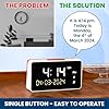 Talking Clock - Extra Loud Time and Date - for Elderly, Dementia, Hearing or Visually Impaired Seniors - Easy to Use Speaking Device - Clear Neutral Male Voice #1