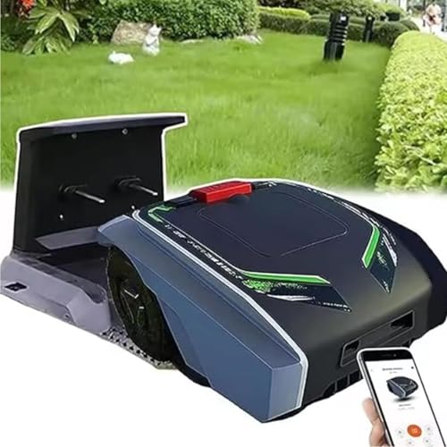 Cortacésped Robot de jardín, Cortacésped robótico Cortacésped de Inteligencia automática, Control de aplicación de teléfono Inteligente WiFi Planificación de Ruta + Carga automática