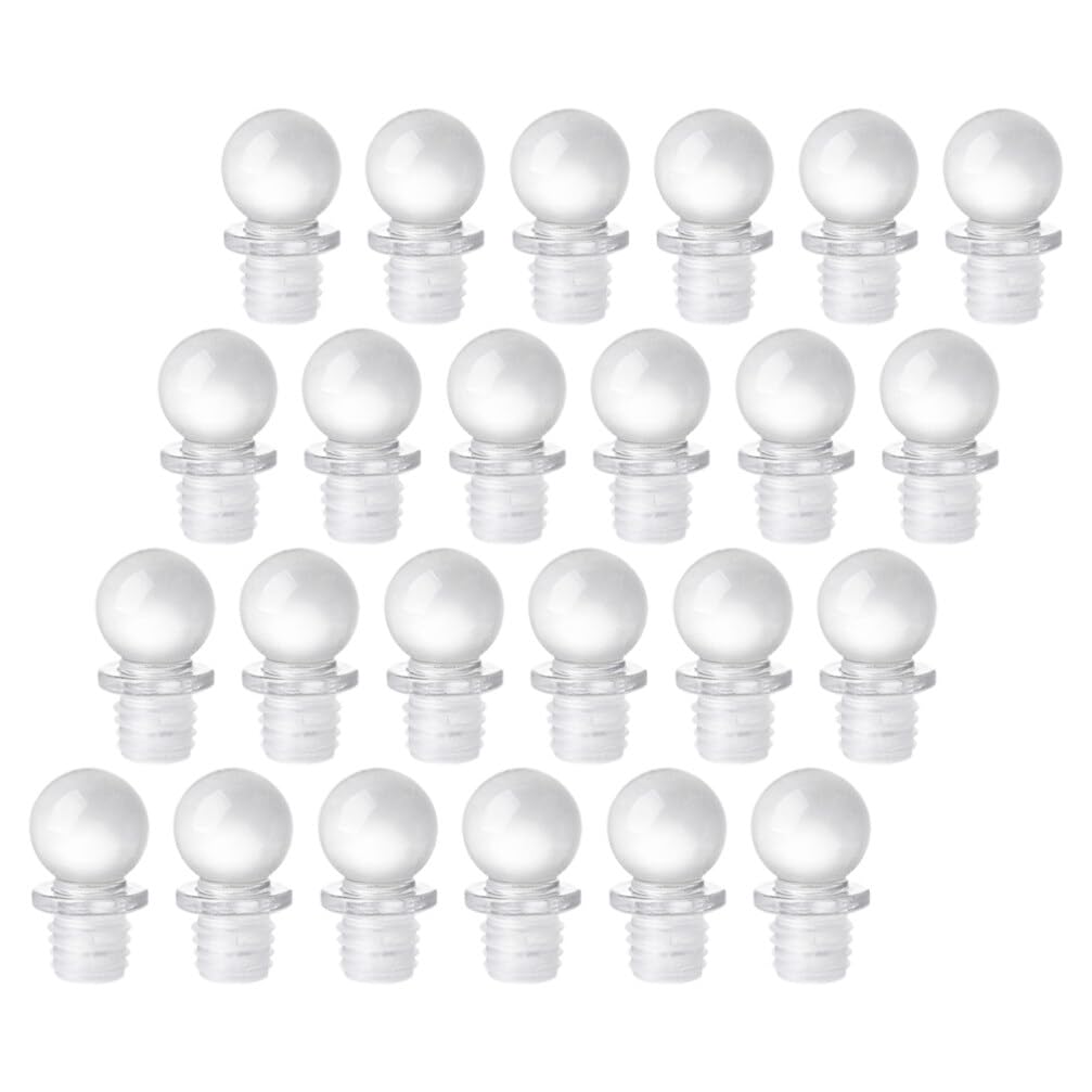 UPKOCH 24 Piezas Insertos De Enchufe Herméticos Botellas De Vino Claras Sellador De Vino Tapón Conveniente para Vino Sellador De Botellas De Vino Dispensador Vidrio Gel De Sílice