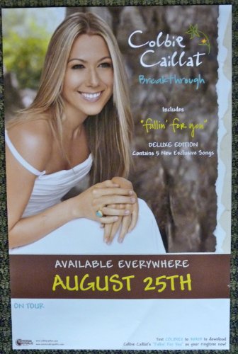 Colbie Caillat - Breakthrough - Rare 2-sided Advertising Poster 11x17