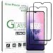 amFilm Glass Screen Protector for OnePlus 7 (2 Pack) Tempered Glass, Full Screen Adhesive 2019 (Black)