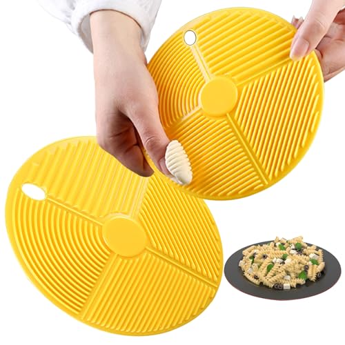 Gnocchi Board 2Pcs Pasta Board Gnocchi Maker 5.91 In Mess-Free Quick Easy Multifunctional Kitchen Pasta Making Tools for Gnocchi, Pasta Board
