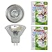 4 Pc 35W 12V Halogen Light Bulb MR11 Floodlight Bi-Pin Clear Wide Beam Lumens